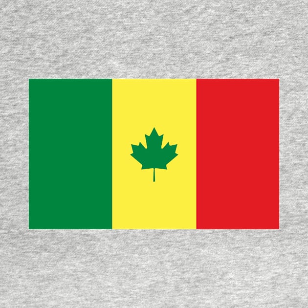 Senegal / Canada Flag Mashup by phneep